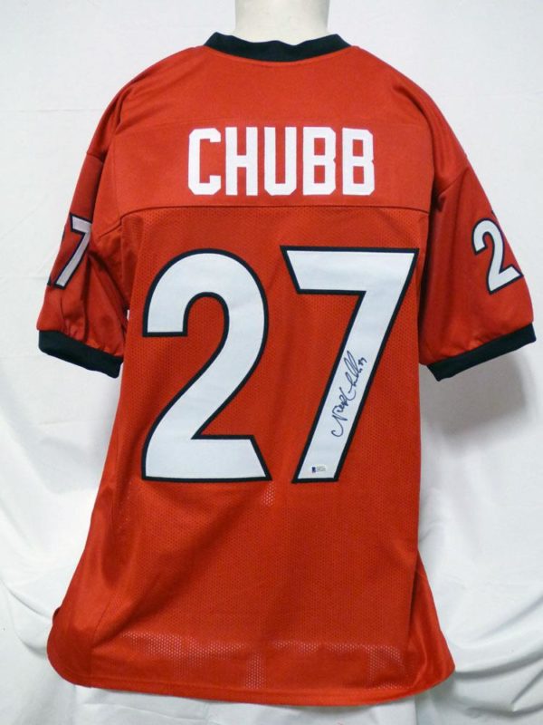 nick chubb autographed jersey