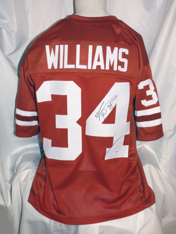 ricky williams autographed jersey
