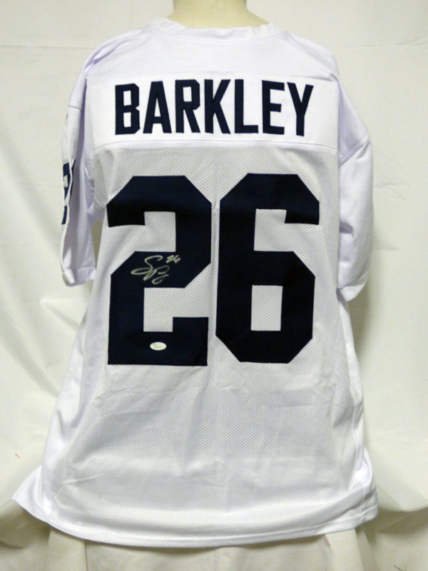 saquon barkley autographed jersey