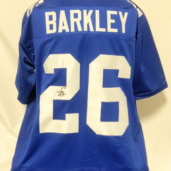 signed saquon barkley jersey