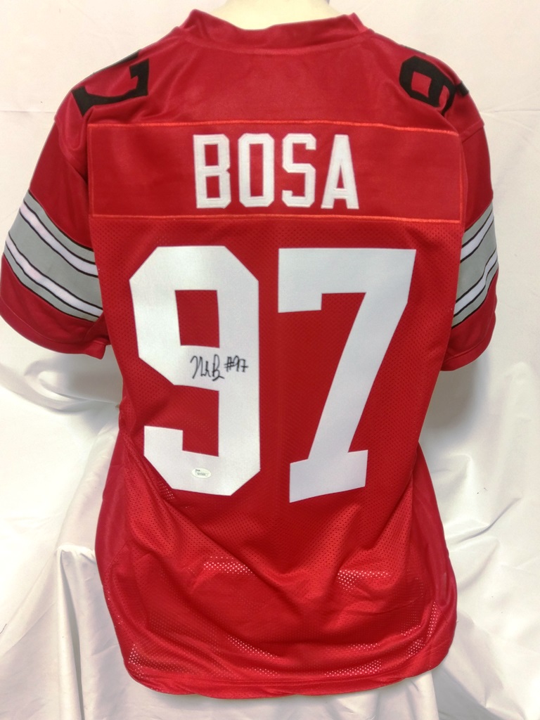 Nick Bosa Ohio State Autographed Custom Jersey JSA - First Class Autographs